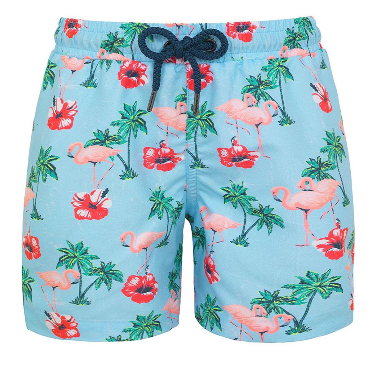 New Bandage Flamingo Swimwear Men Swimsuit Men Swimming Trunks