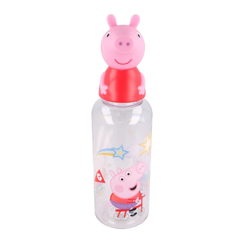 Stor - 3D Cozen Figurine Bottle 560ml | PEPPA PIG