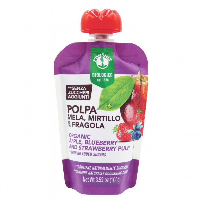 ORGANIC APPLE, BLUEBERRY & STRAWBERRY PUREE (100G)