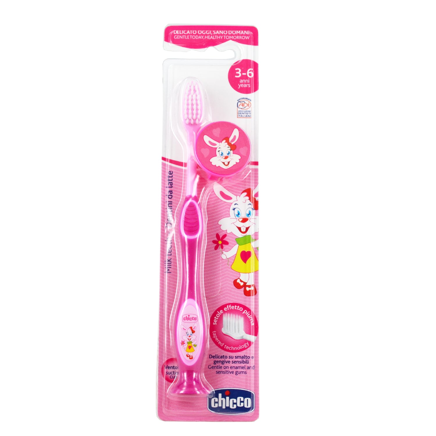 Chicco - Milk Teeth Toothbrush 3-6 Years