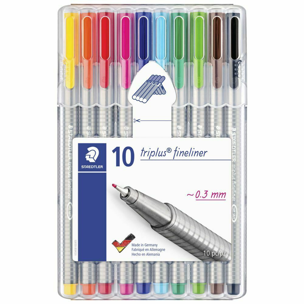 Staedtler- Triplus Fineliner 0.3mm - Pack of 10