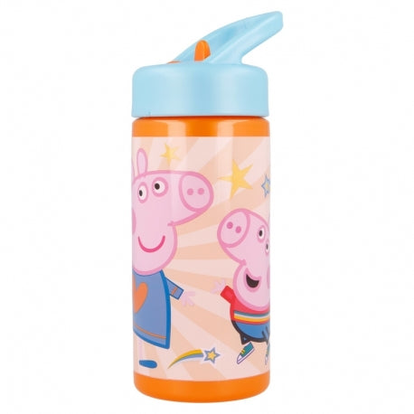 Stor - Playground Sipper Bottle - 410ml |  PEPPA PIG KINDNESS COUNTS