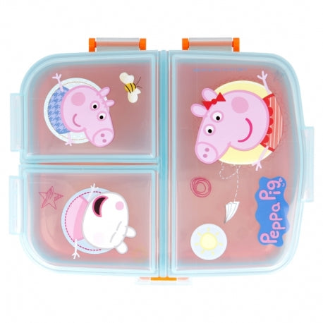 Stor - XL Multi compartment Sandwich Box | PEPPA PIG KINDNESS COUNTS