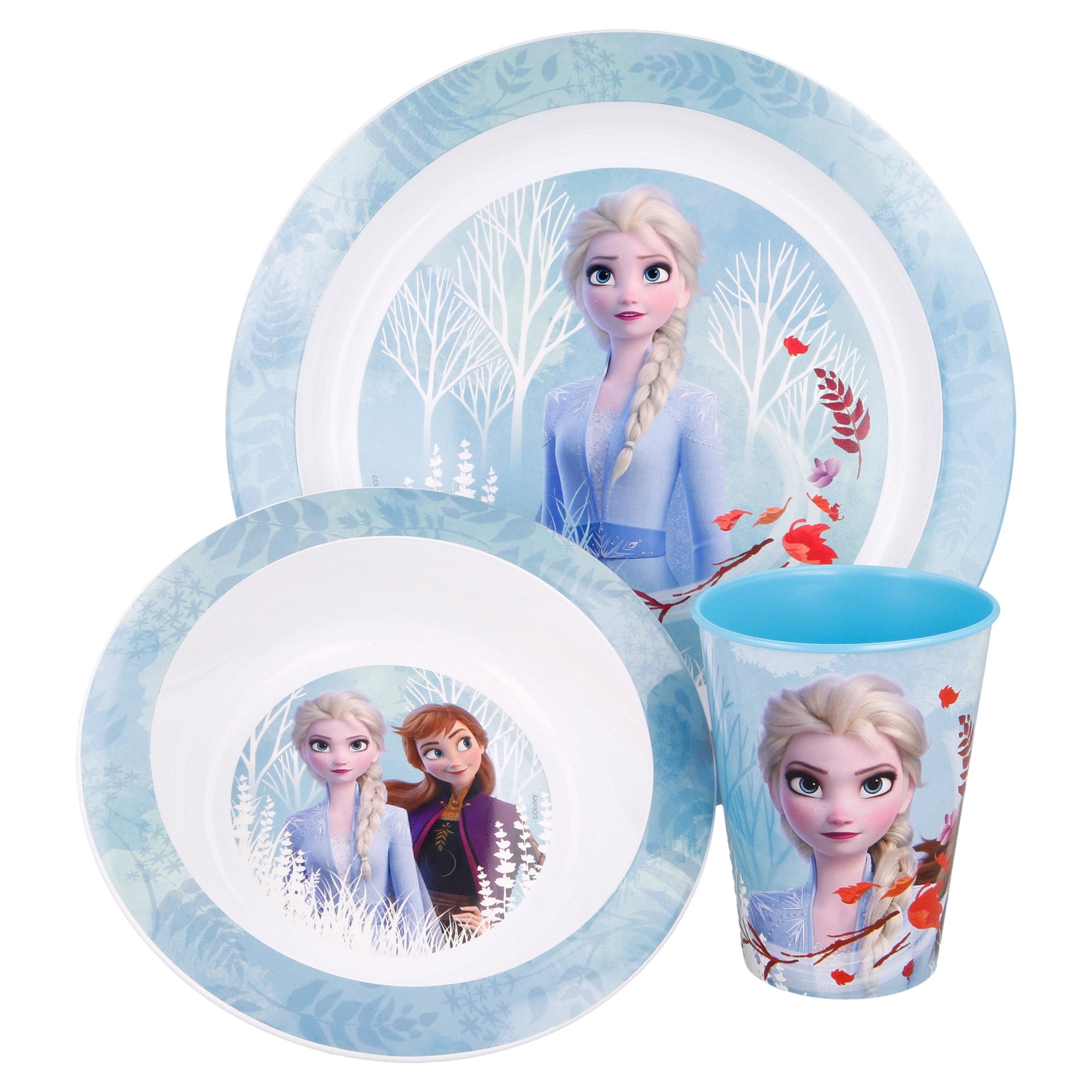 Stor - Micro Dinnerware Set | FROZEN II BLUE FOREST