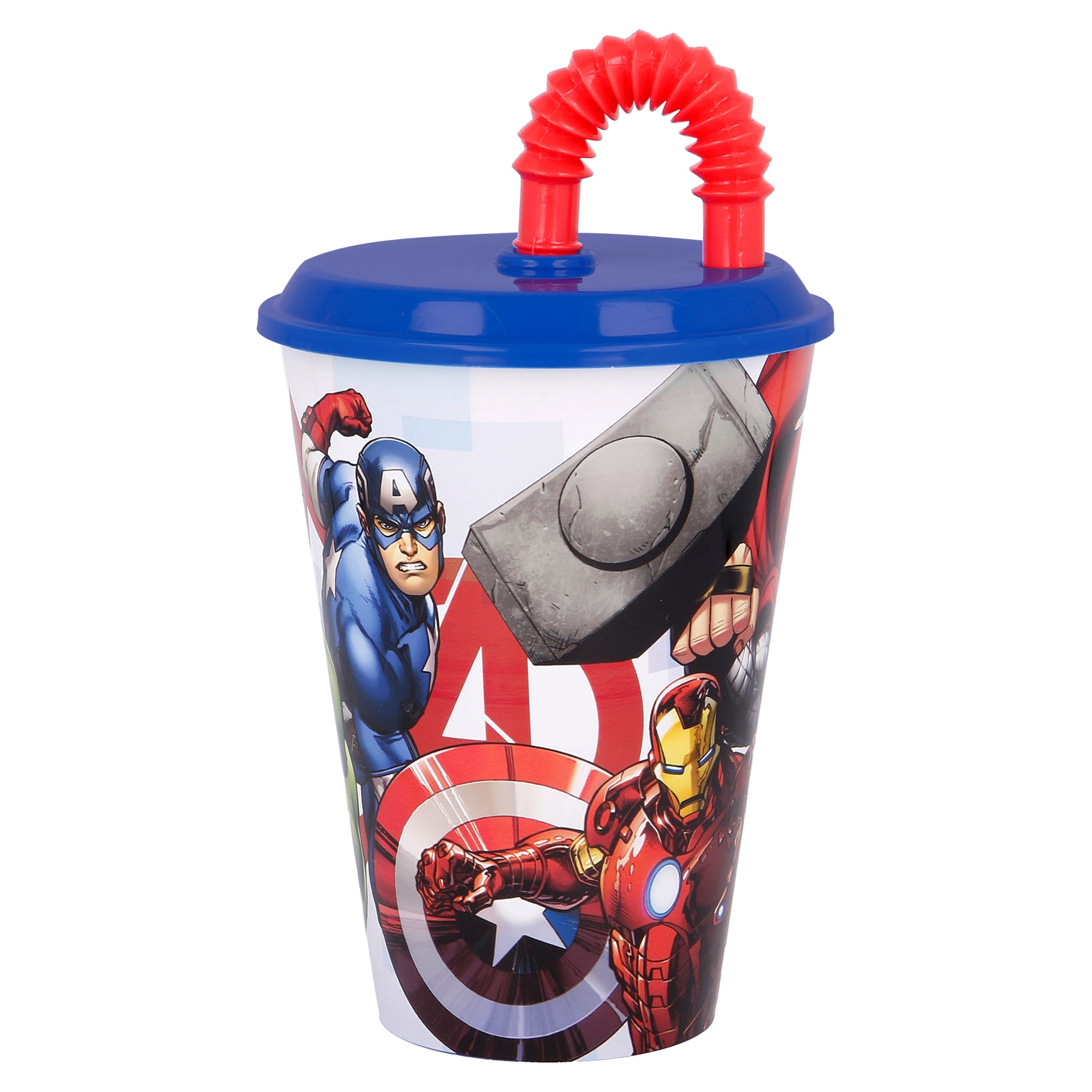 Stor - Easy Sport Tumbler with Lid - 430ml | AVENGERS ROLLING THUNDER