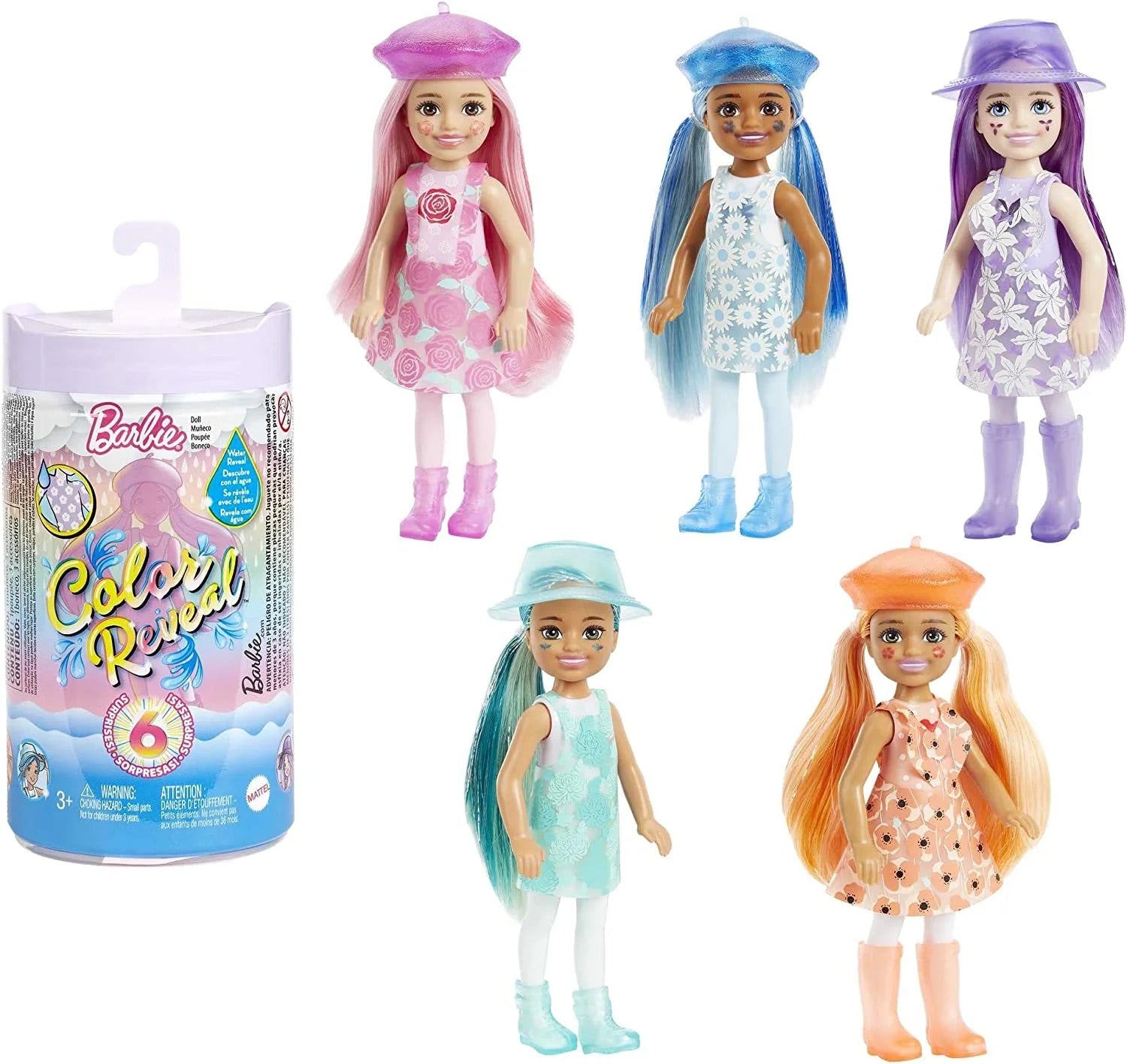 Barbie Color Reveal Doll with 7 Surprises Styles May Vary : 4