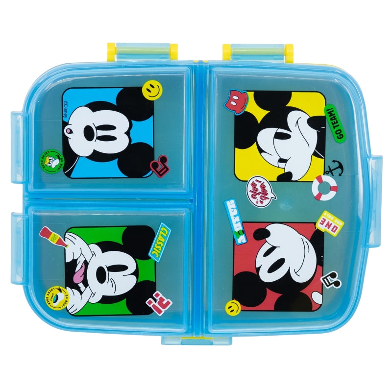 Stor - XL Multi compartment Sandwich Box | MICKEY MOUSE FUN-TASTIC