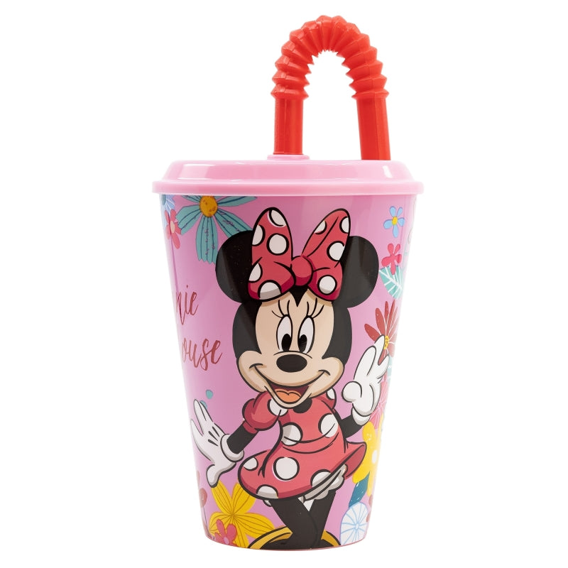 Stor - Easy Sport Tumbler with Lid - 430ml | MINNIE MOUSE SPRING LOOK