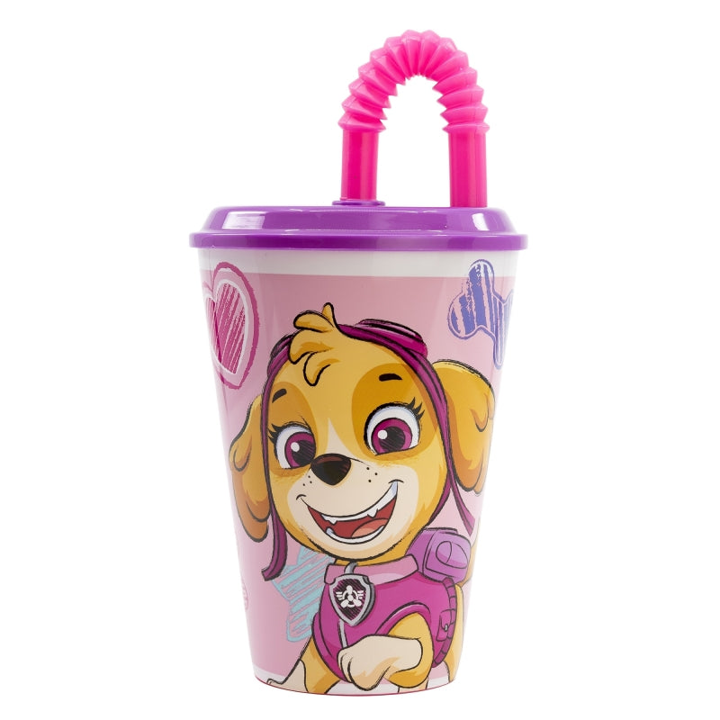 Stor - Easy Sport Tumbler with Lid - 430ml | PAW PATROL GIRL SKETCH ESSENCE