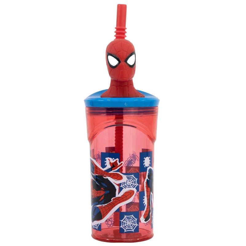 Stor - 3D Figure Tumbler - 360ml | SPIDERMAN ARACHNID GRID