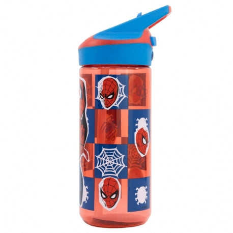 Stor - Premium Tritan Bottle - 620ml | SPIDERMAN ARACHNID GRID