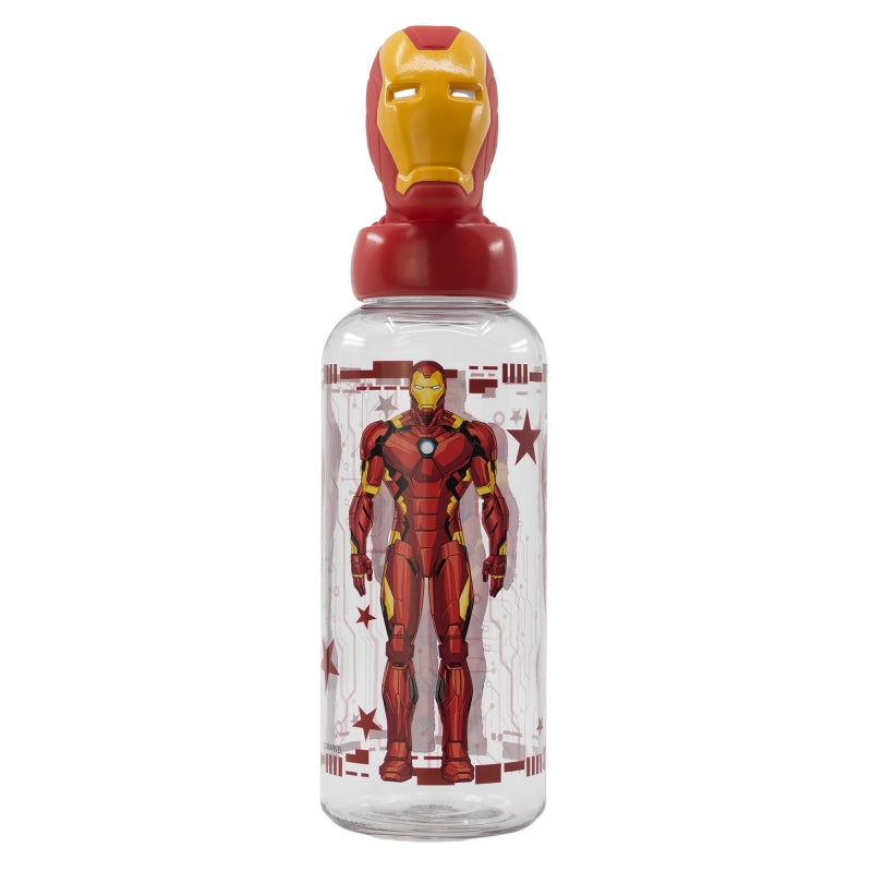 Stor - 3D Cozen Figurine Bottle 560ml | AVENGERS INVINCIBLE FORCE IRON MAN