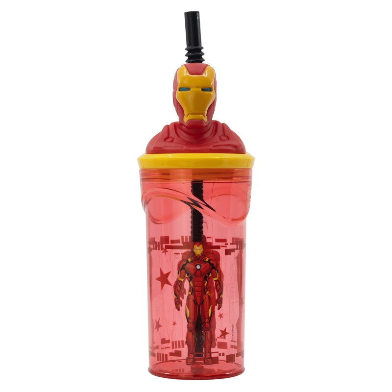 Stor - 3D Figure Tumbler - 360ml | AVENGERS INVINCIBLE FORCE IRON MAN