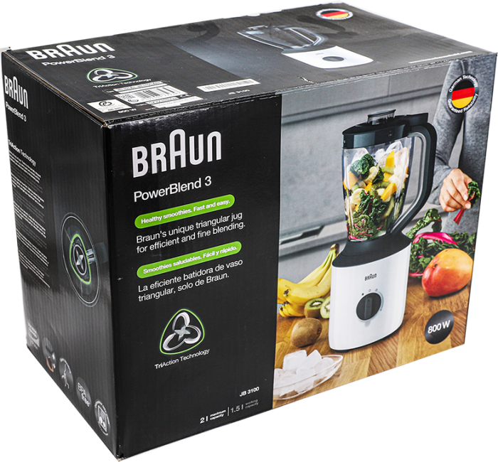 Braun - Blender White/Black 800W, 2L