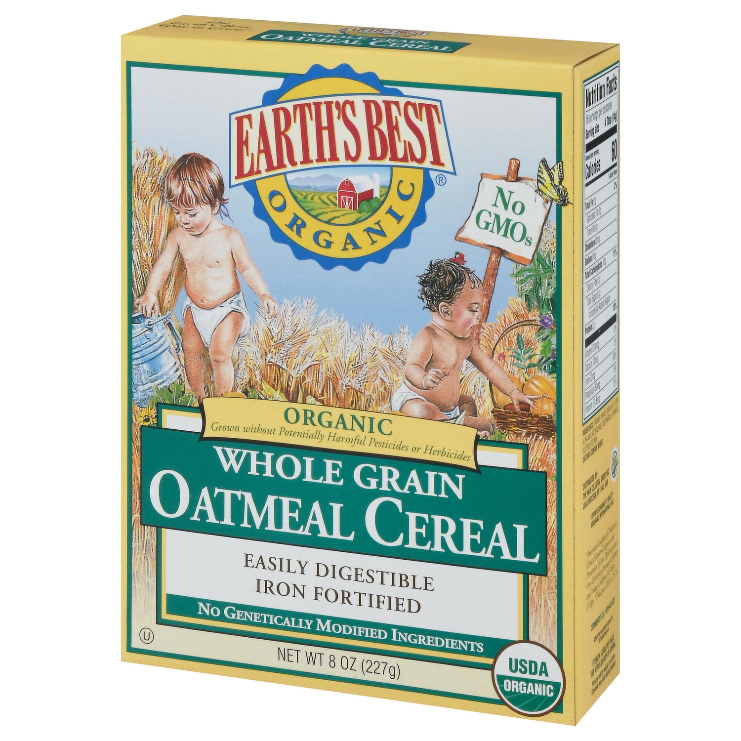 ORGANIC WHOLE GRAIN OATMEAL CEREAL 6m+ (227G)