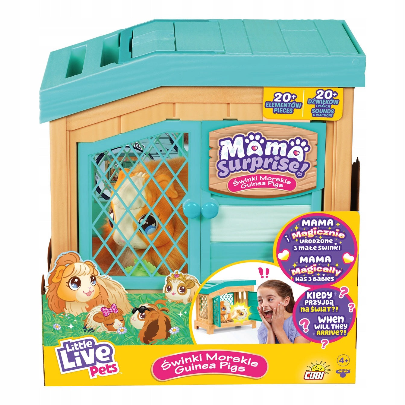 Moose - Little Live Pets Mama Surprise Guinea Pigs