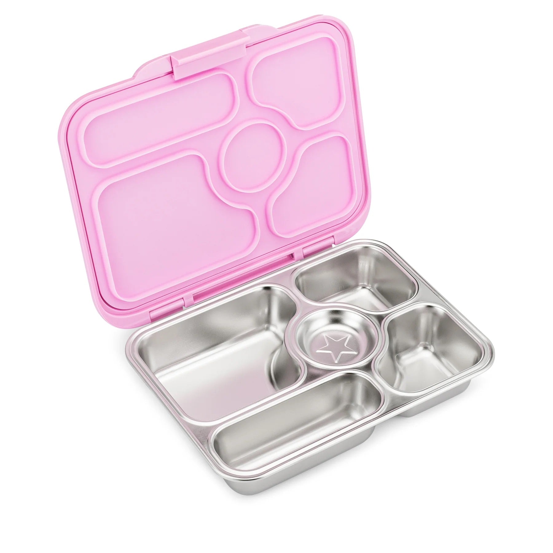 Yumbox - Stainless Steel Bento | 5 Compartments | Leakproof | Rose Pink