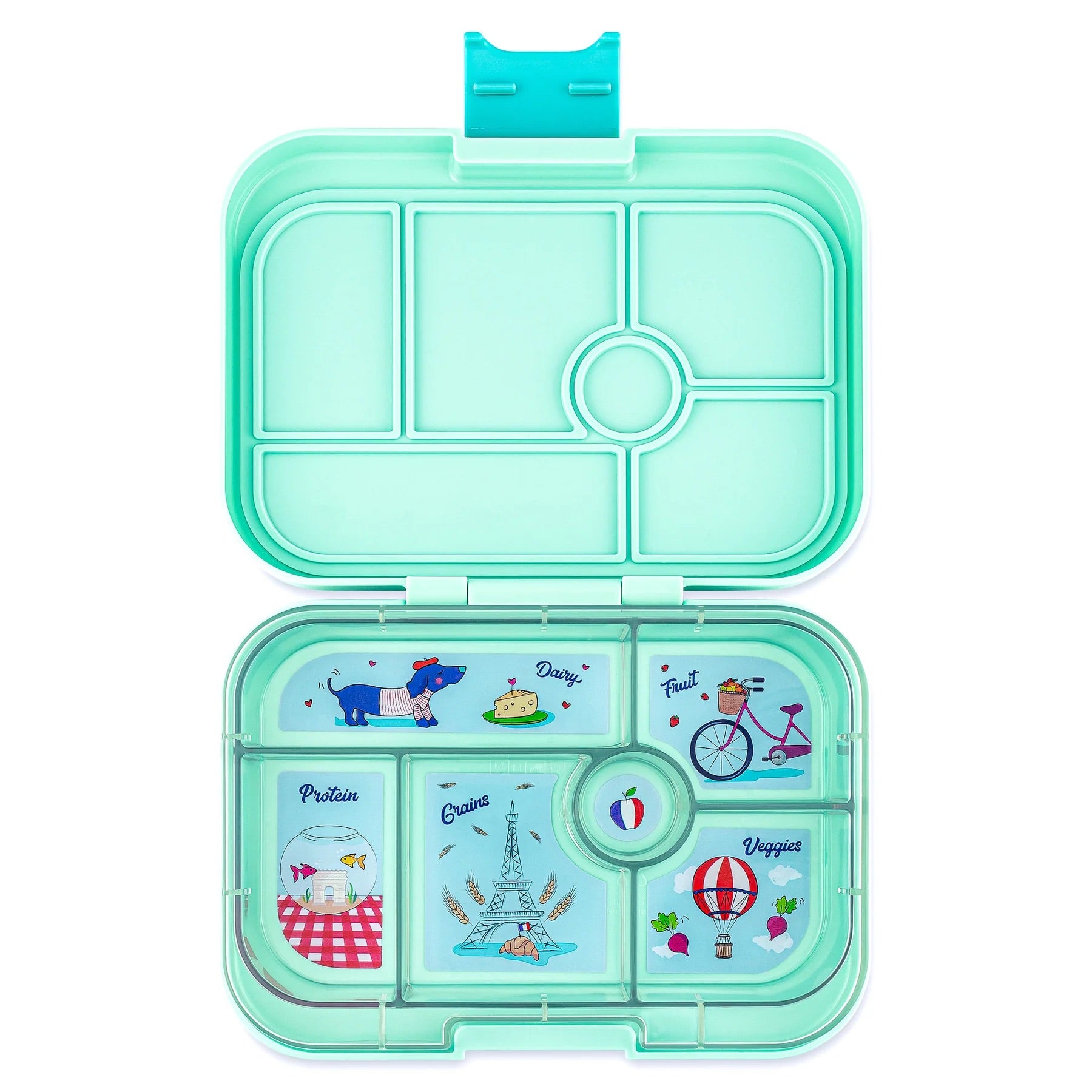 Yumbox - Bento Box | 6 Compartments | Paris | Serene Aqua Blue