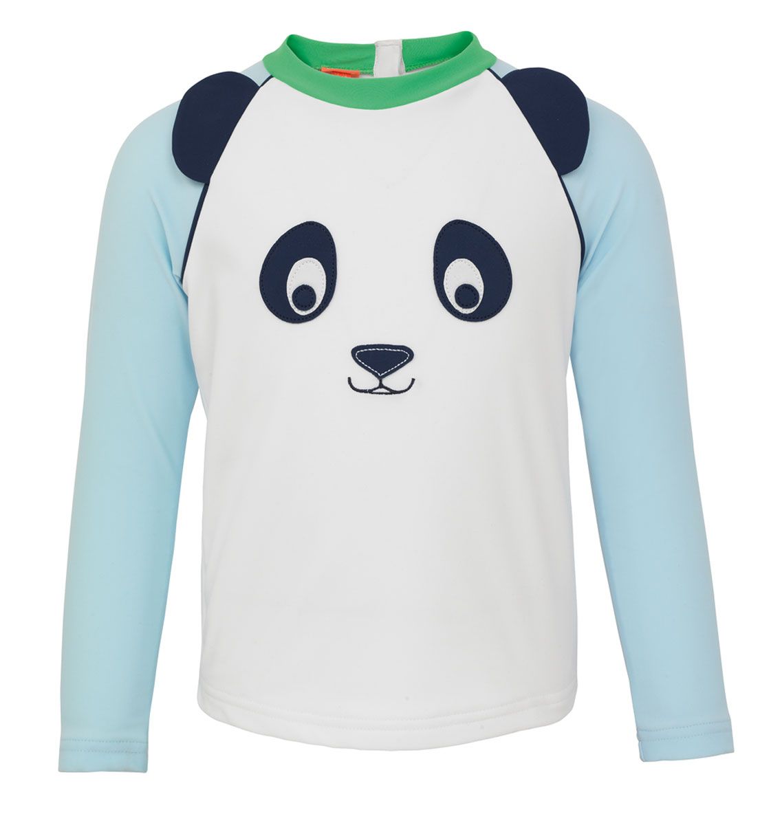 Sunuva - Boys White Panda Long Sleeve Rash Vest