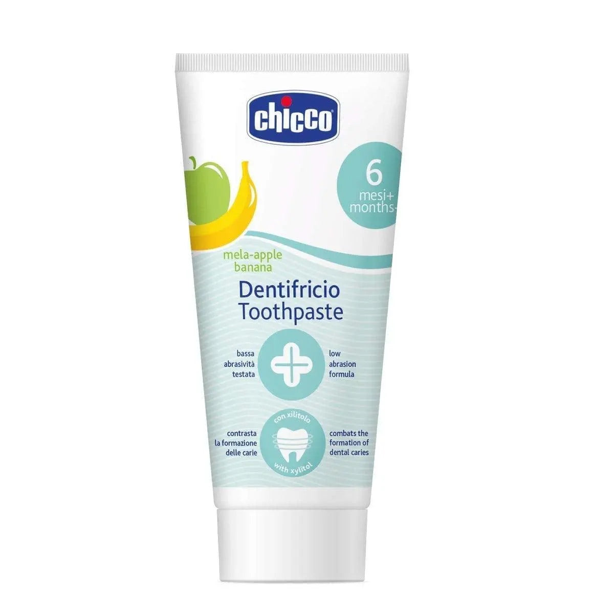 Chicco Fluoride Free Toothpaste, Apple and Banana Flavor