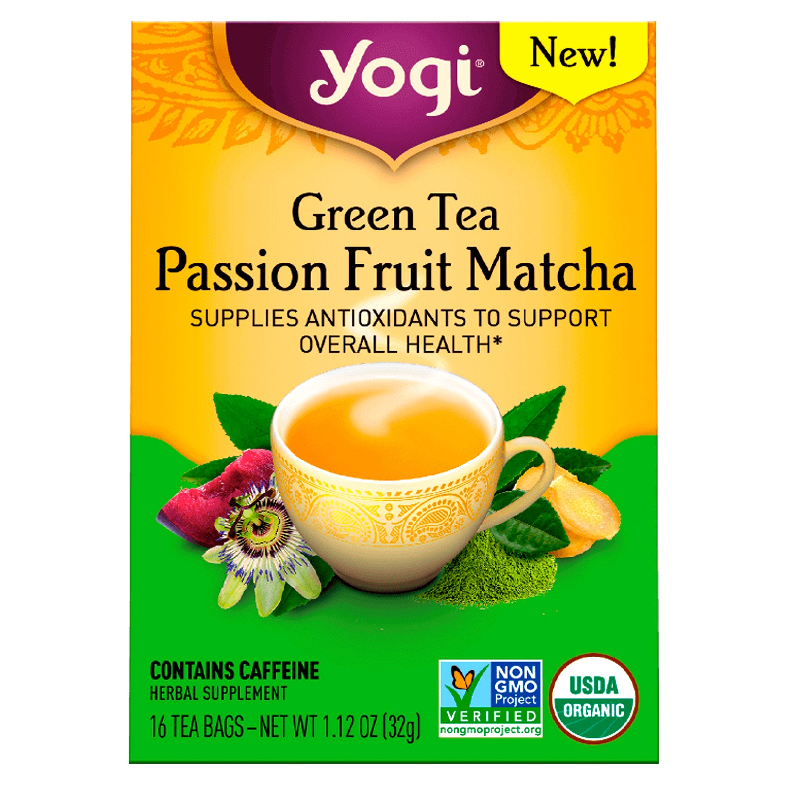 Organic Passion Fruit Matcha Tea 32g