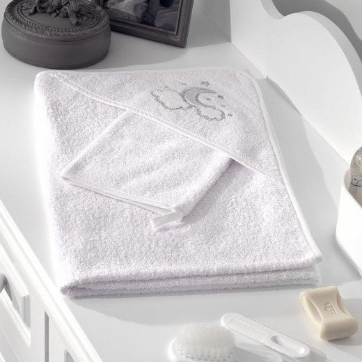 Hooded Towel Luna Chic Silver