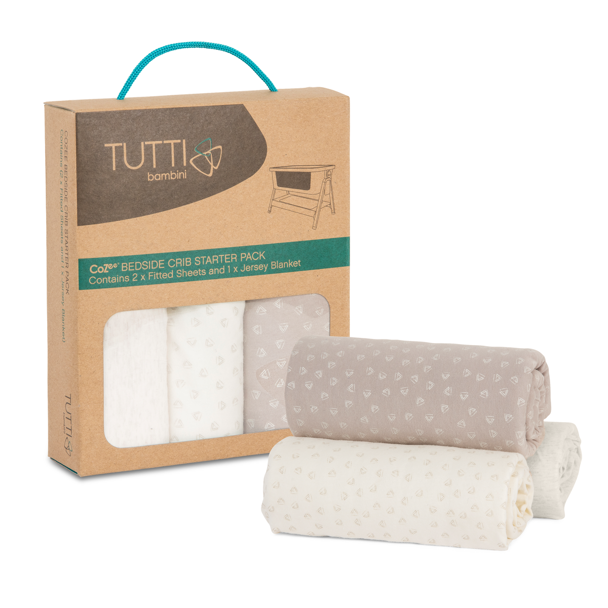 Tutti Bambini - Cozee Crib Starter Pack - Neutral/Pebble