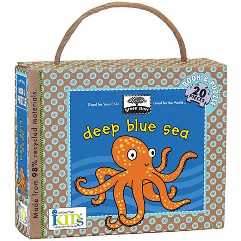iKids - Deep Blue Sea Board Book and Puzzle Set