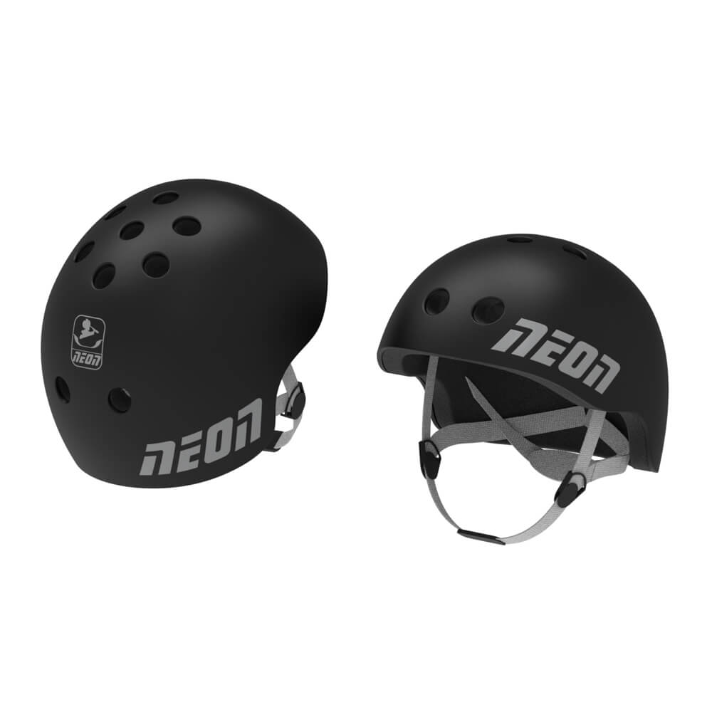 Yvolution - Neon Helmet Medium - Black | 5 Years +