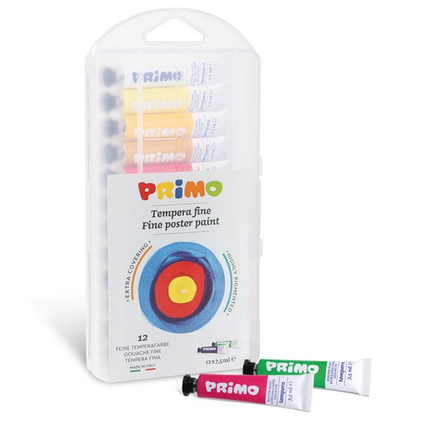 Fine poster paint in tube 12 Colors