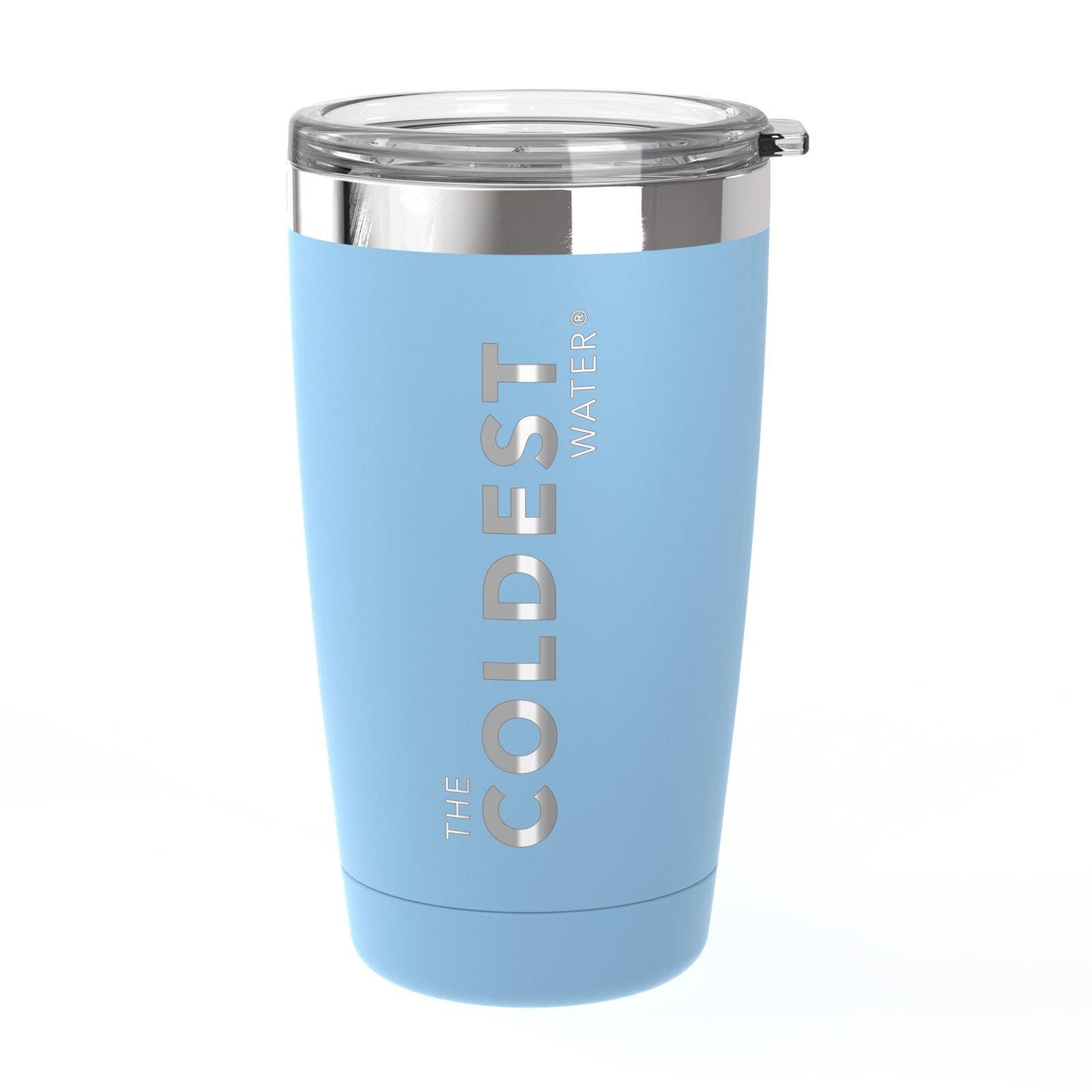 The Coldest Water - Tumbler with sliding Lid - 591ml - 20 OZ - Fusion Blue
