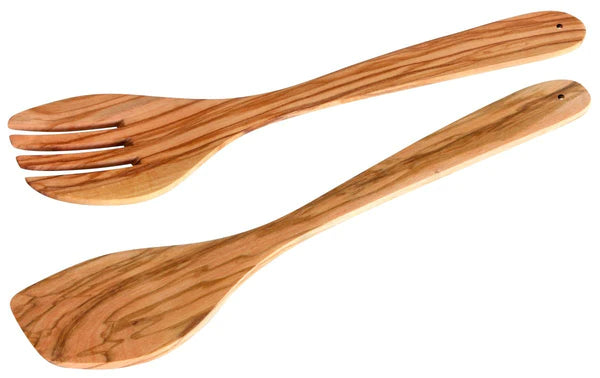 Fackelmann -  Salad Servers, Nature Olive Wood, 300 mm, 2 Pcs