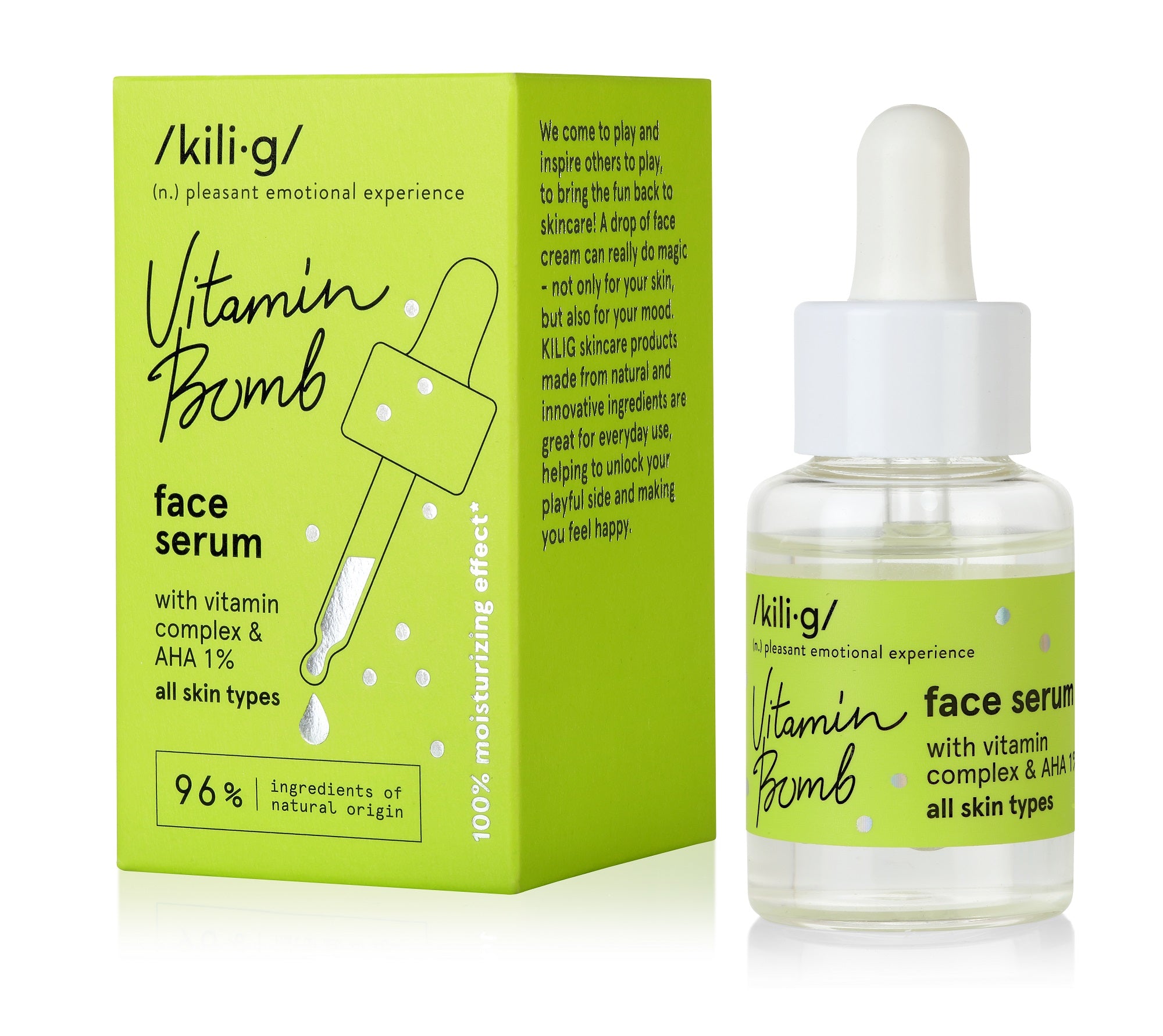 Kili.g - Natural Vitamin Bomb - Vitamin Facial Serum with Vitamin Complex