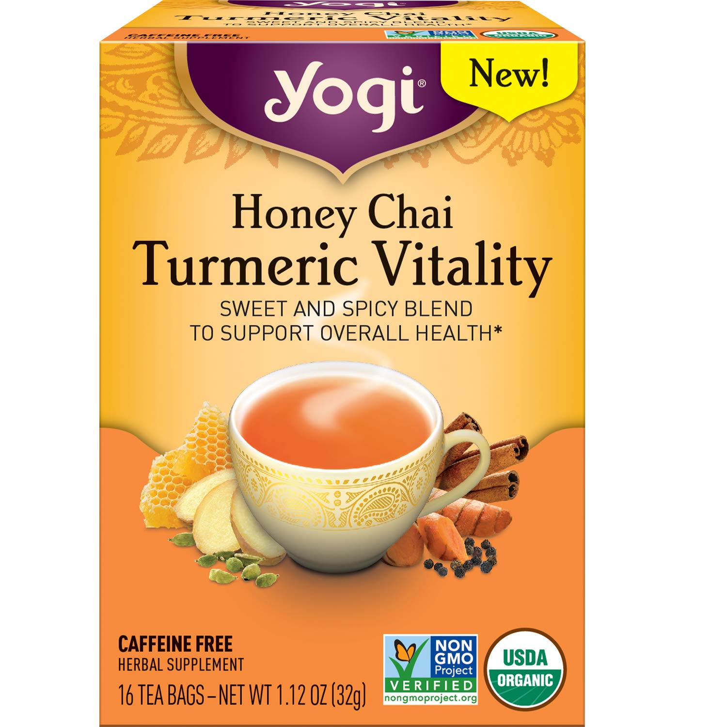 ORGANIC Honey Chai Turmeric Vitality (32G)