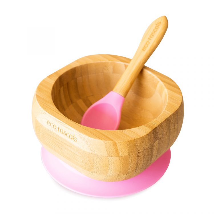 Eco Rascals - Bamboo Suction Bowl With Spoons