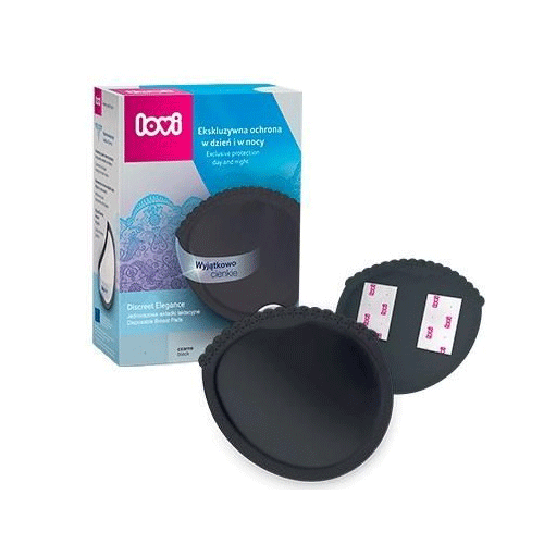 Lovi -  Breast Pads, 20 Pieces Black