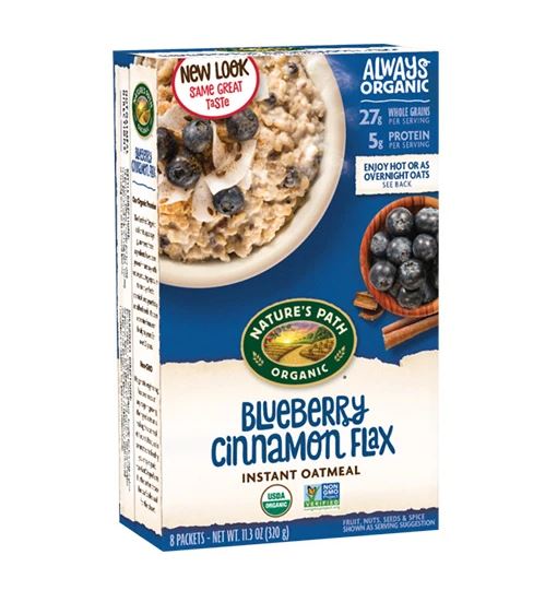 ORGANIC OPTIMUM POWER BLUEBERRY CINNAMON FLAX HOT OATMEAL (320G)