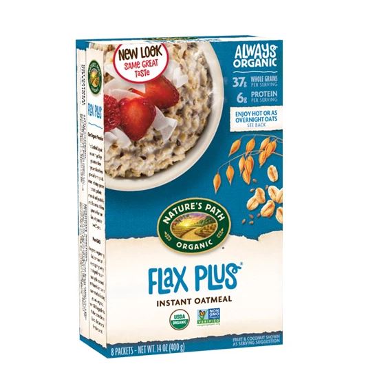 ORGANIC HOT CEREAL POUCH FLAX OATS CEREAL (400G)