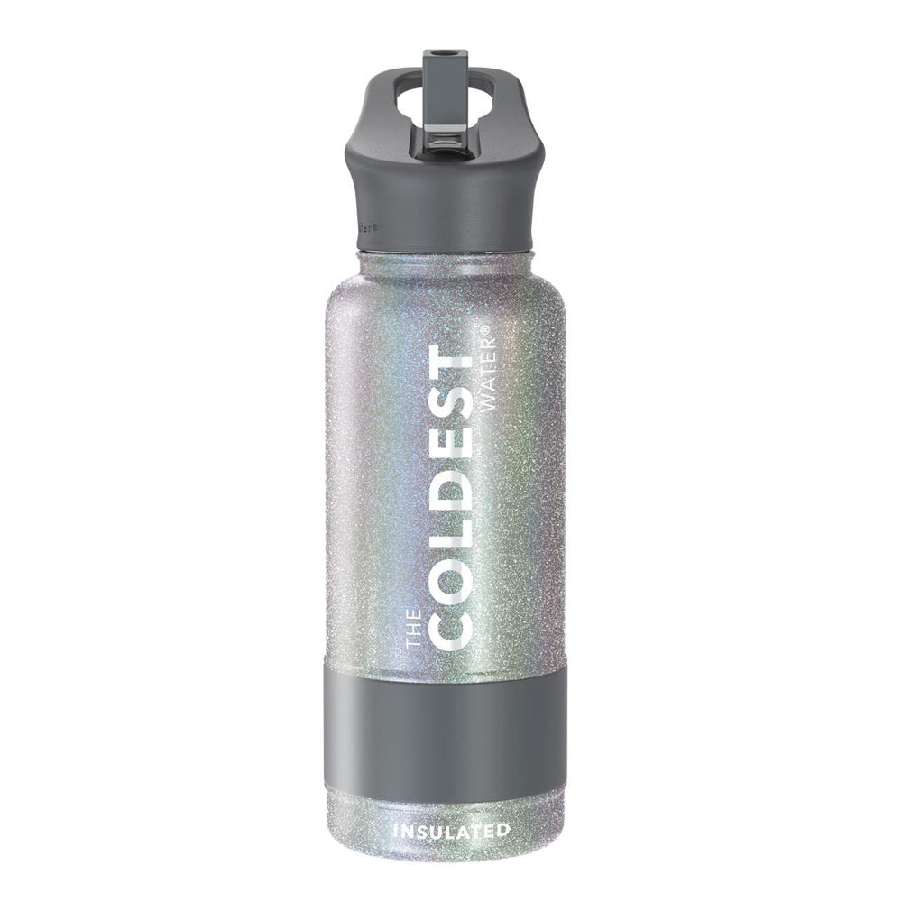 The Coldest Water -Straw Sports Bottle - 946ml - 32 OZ - Stardust Glitter