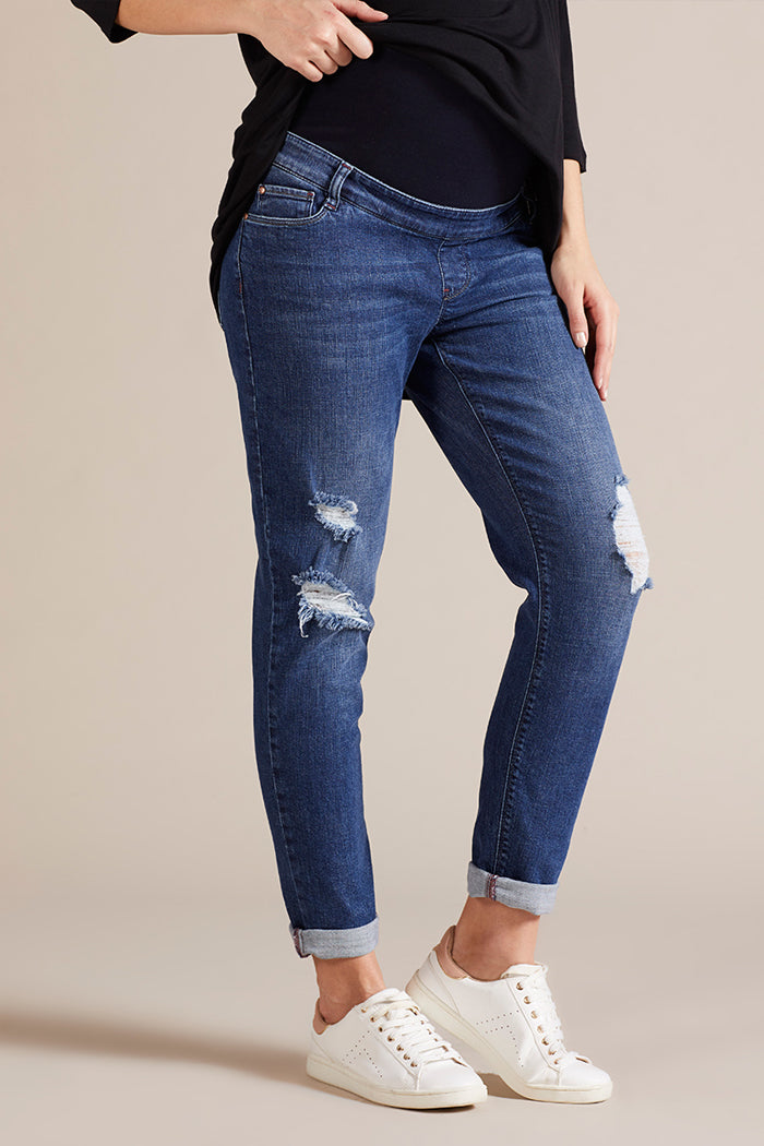 Justine Boyfriend Maternity Jeans - Size 34