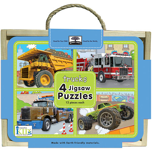 iKids - Innovative Kids 4 Jigsaw Puzzels trucks