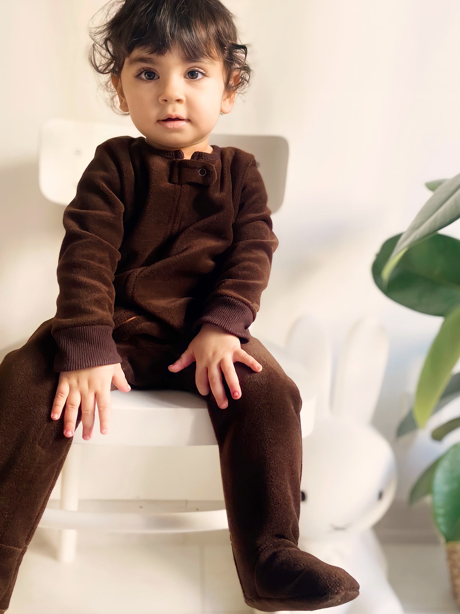 Organic Brown Bear Romper