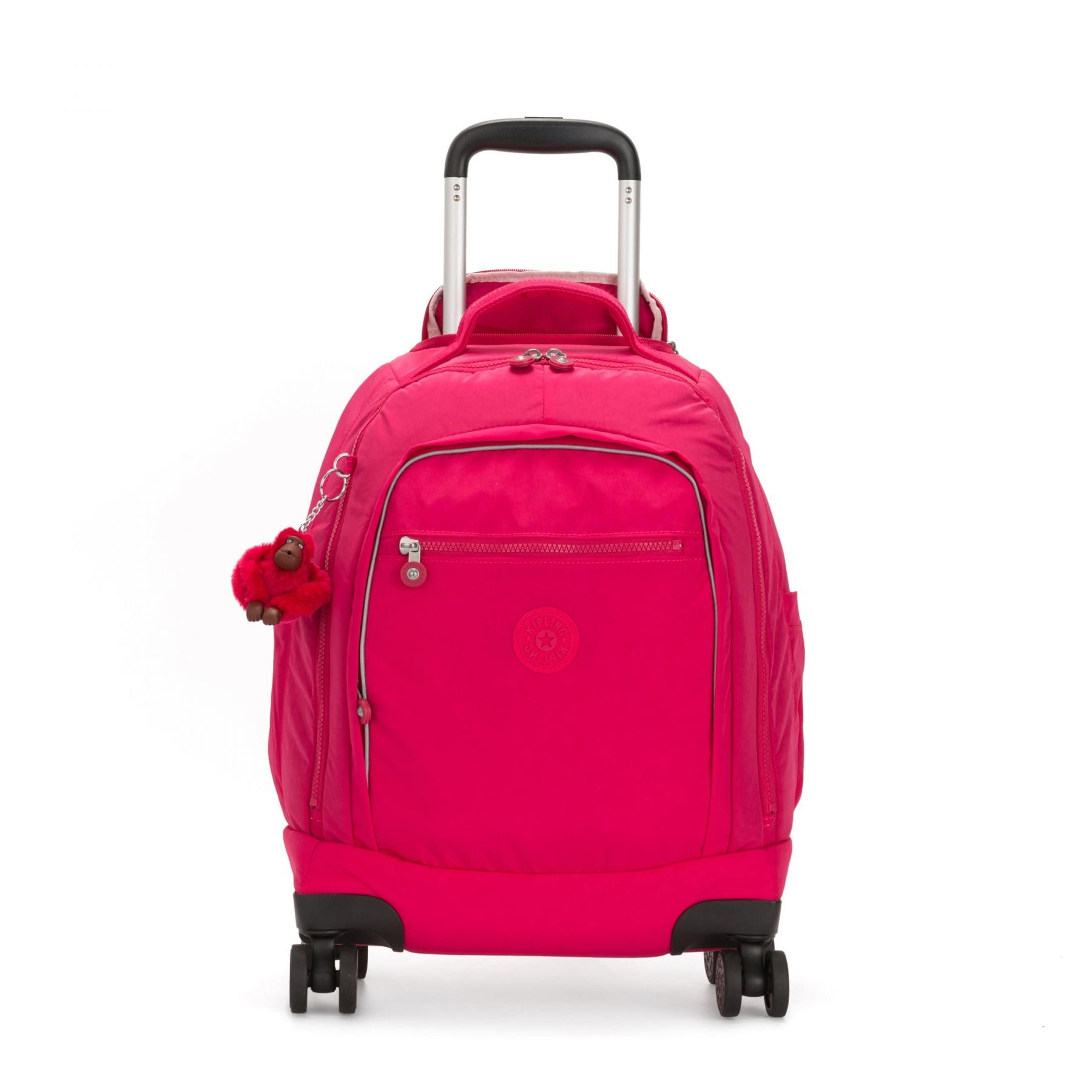 ZEA Kids' Large Wheeled Backpack with Laptop Protection True Pink