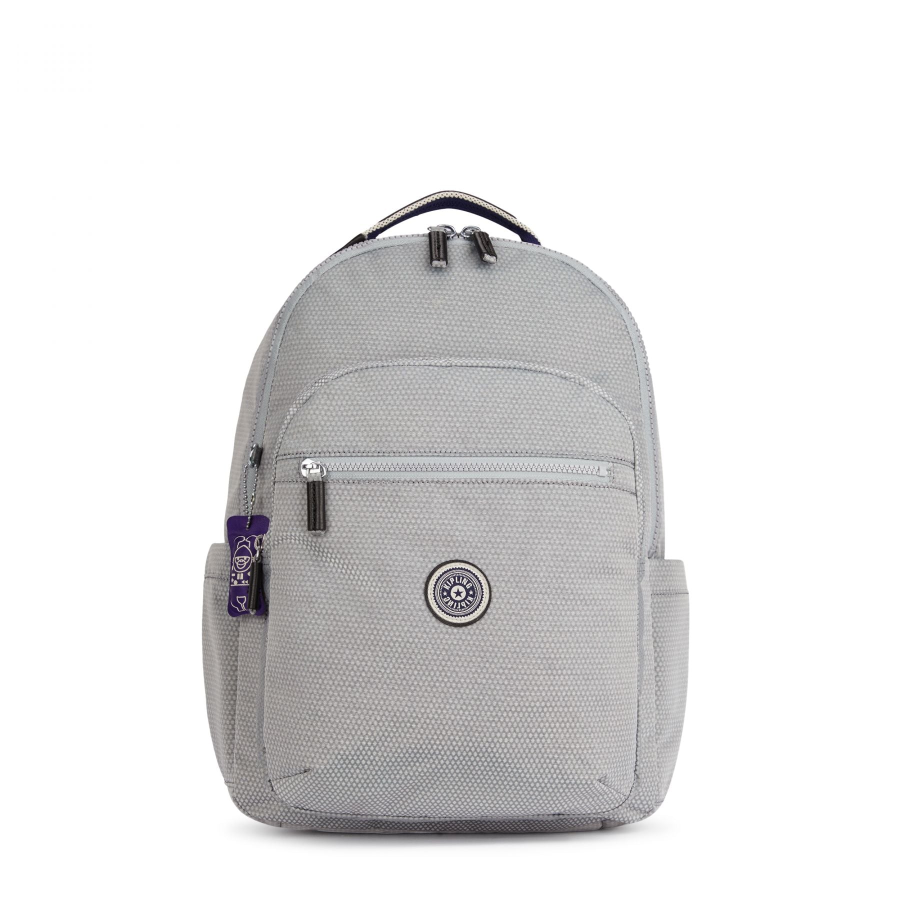 SEOUL Large backpack with Laptop Protection Grey Ripstop