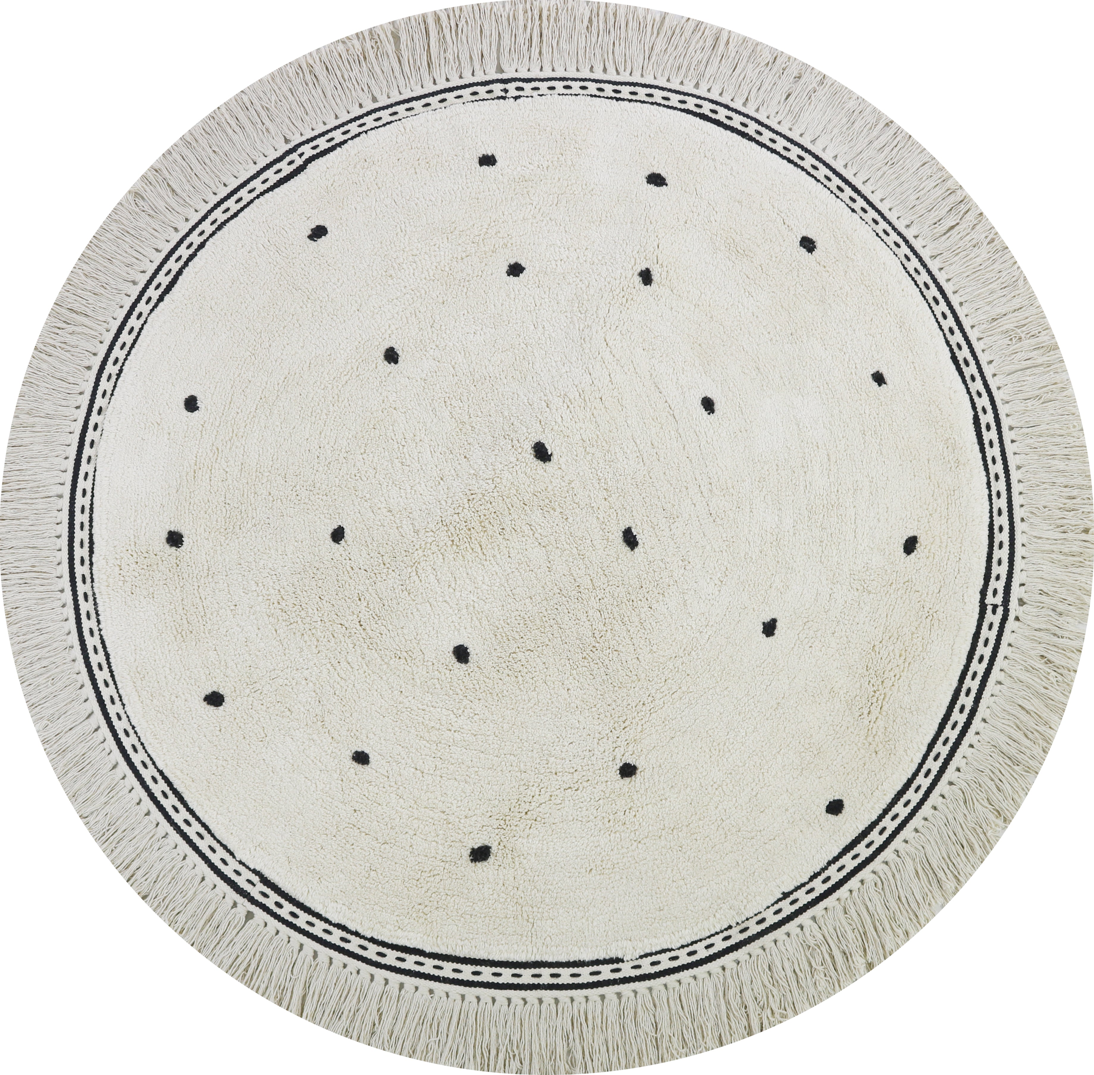 Tapis Petit - Rug Anna Dots cream Rug | 110x110cm