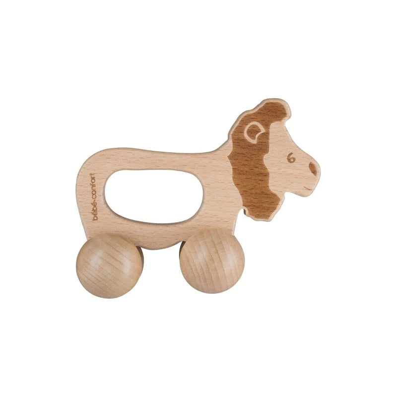 Bebe Confort - Wooden Lion Rolling Rattle