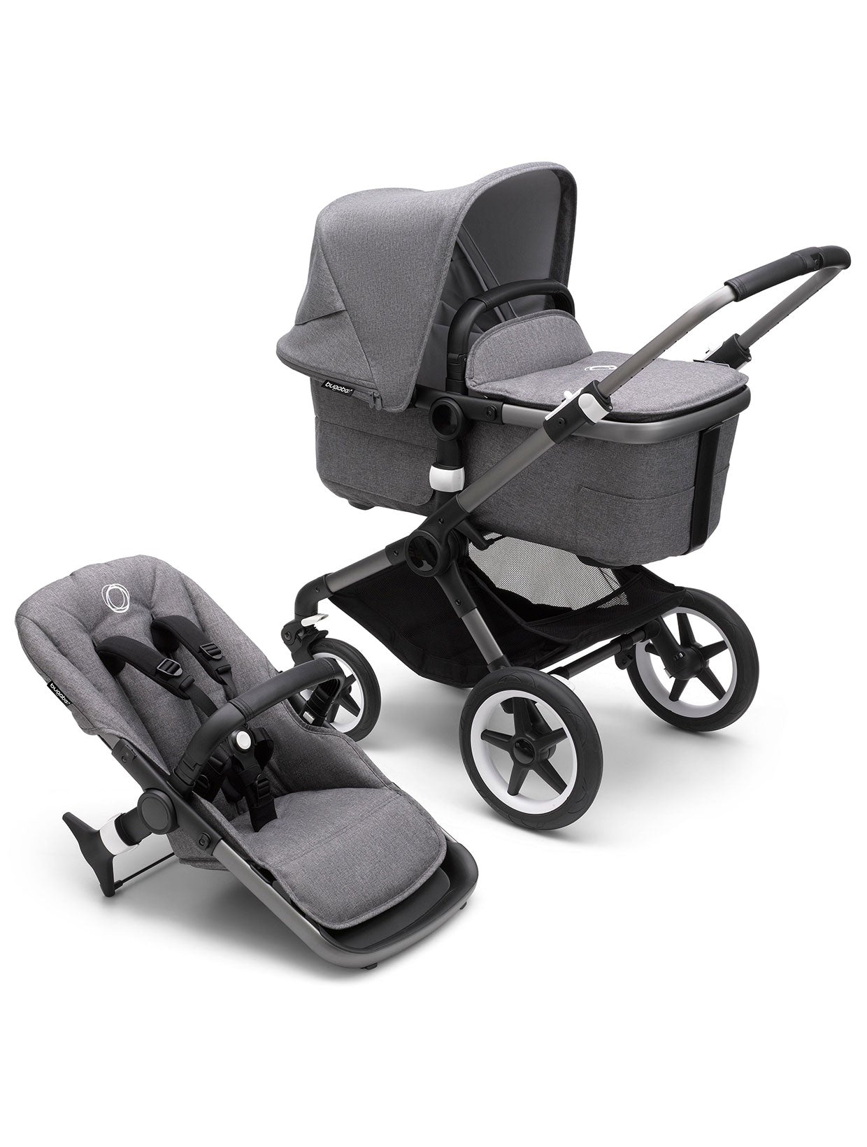 Bugaboo - Fox3 complete ME GRAPHITE/GREY MELANGE