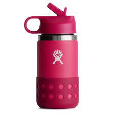 Hydro Flask - Kids Wide Mouth Straw Lid & Boot | PEONY | 355 ml