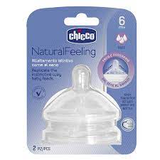 Chicco - NATURAL FEELING Teat 6m+ Fast Flow 2 pcs