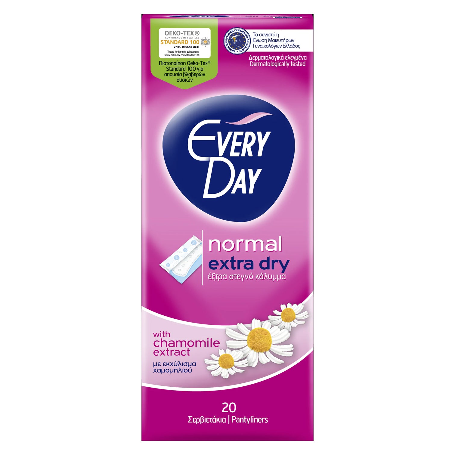 EVERYDAY EXTRA DRY NORMAL 20 PCS